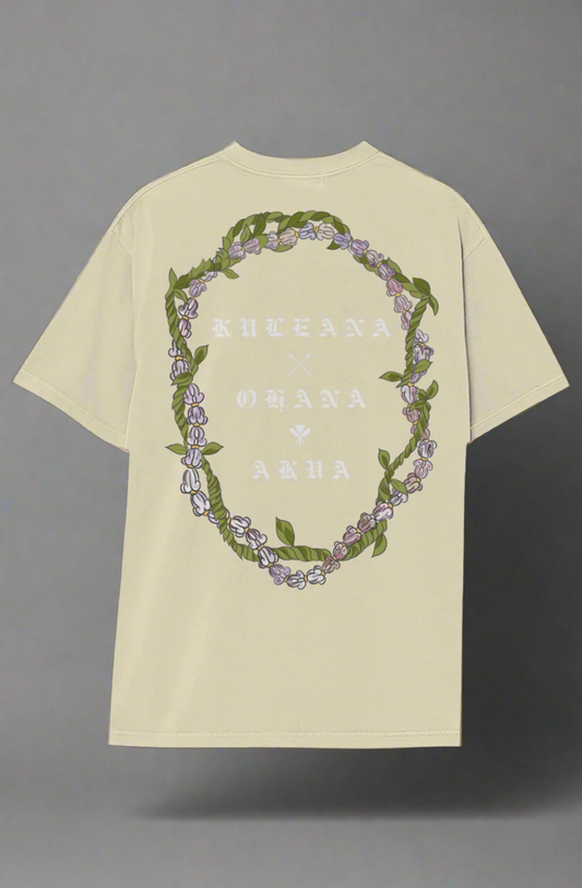 Rooted Lei Laʻī/ Crown Heavyweight Tee (Timeless Style)